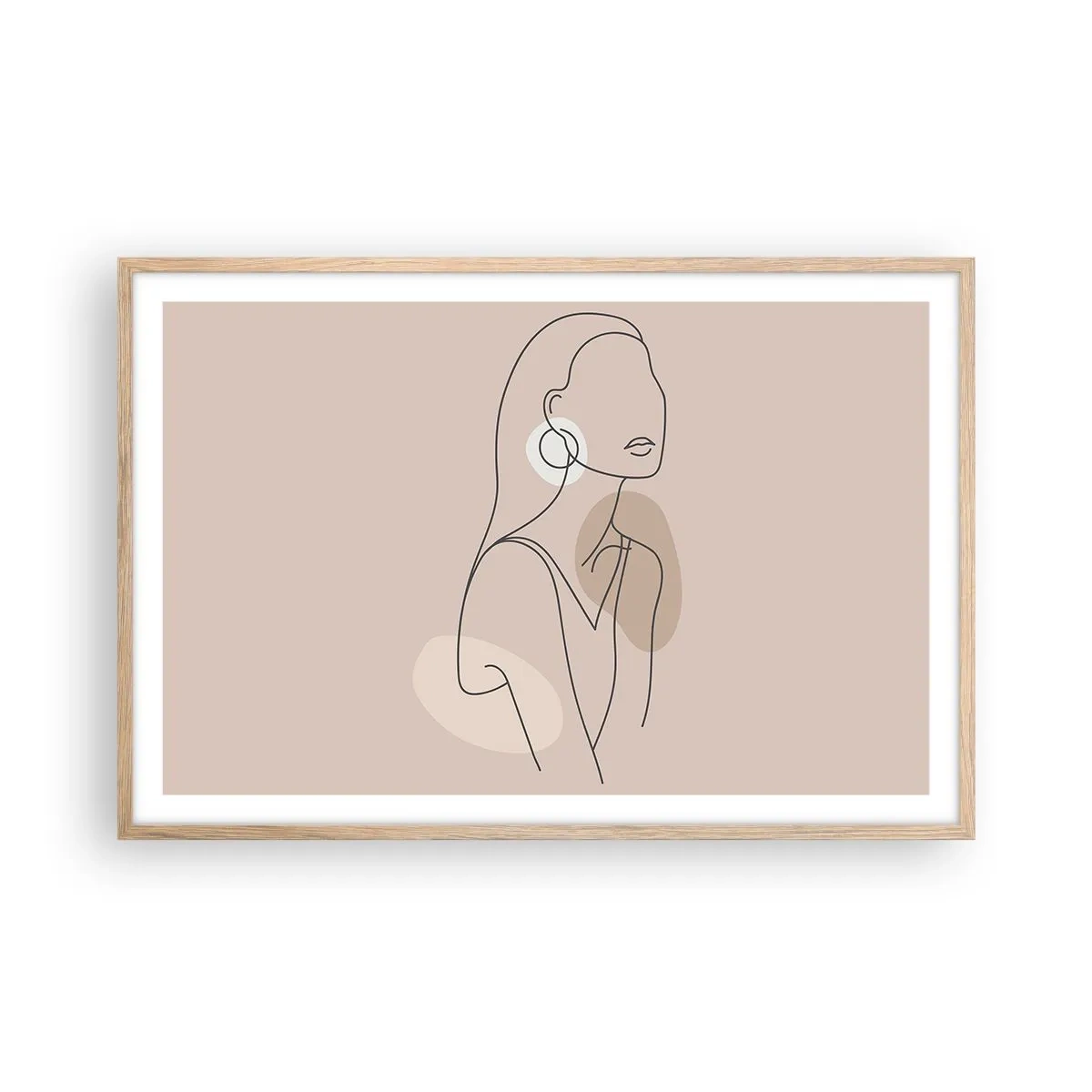 Plakat w ramie jasny dąb - Ikona dziewczęcości - 91x61 cm