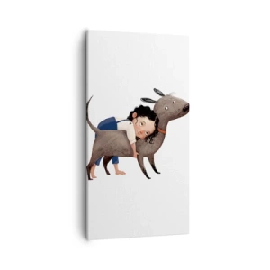 Obraz na płótnie - Najlepsi przyjaciele - 55x100 cm