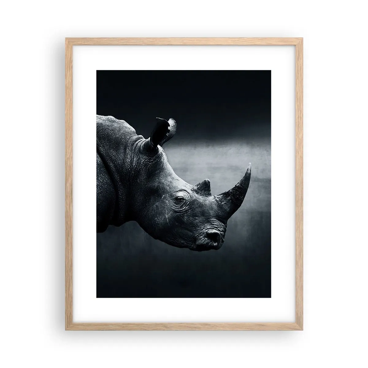 Plakat w ramie jasny dąb - Prawy profil - 40x50 cm