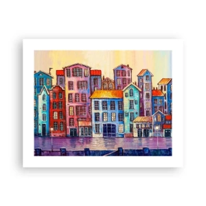 Plakat - Miasto jak z bajki - 50x40 cm