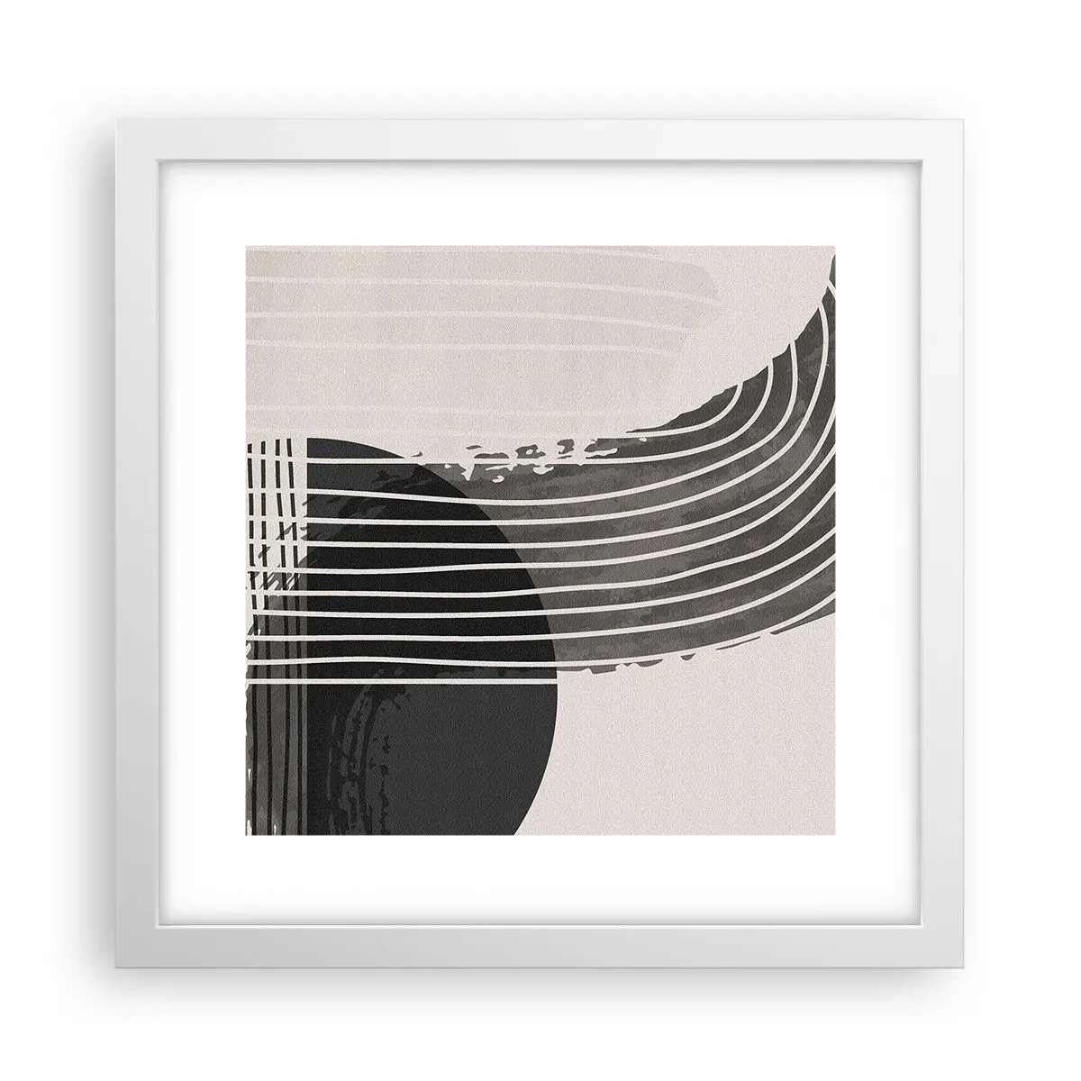 Plakat w białej ramie - Tam i z powrotem - 30x30 cm