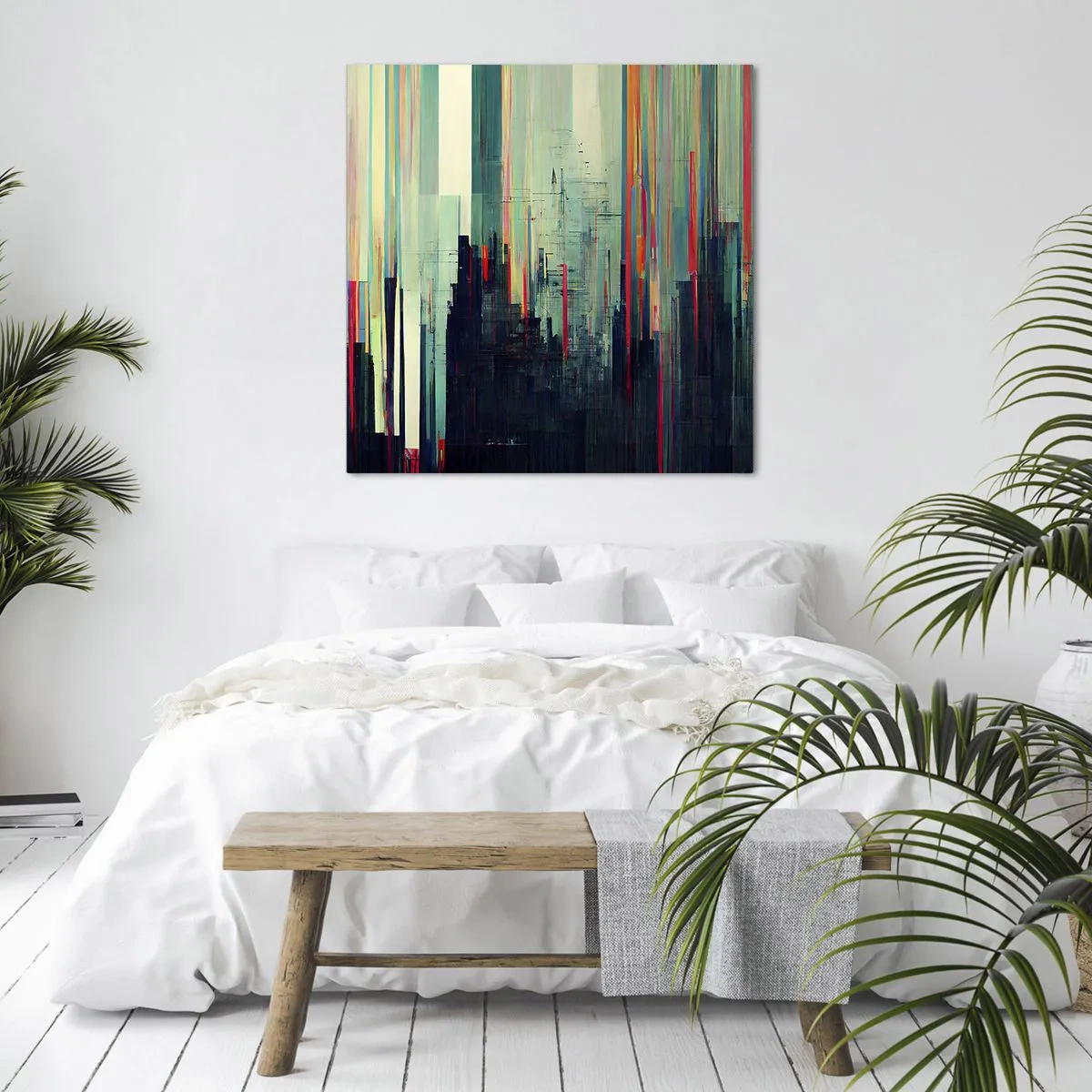 Obraz na płótnie - Futurystyczne miasto - 60x60 cm