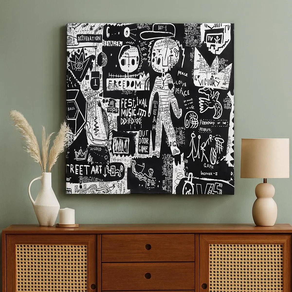 Obraz na płótnie - Duchowej młodości prawa i radości - 30x30 cm