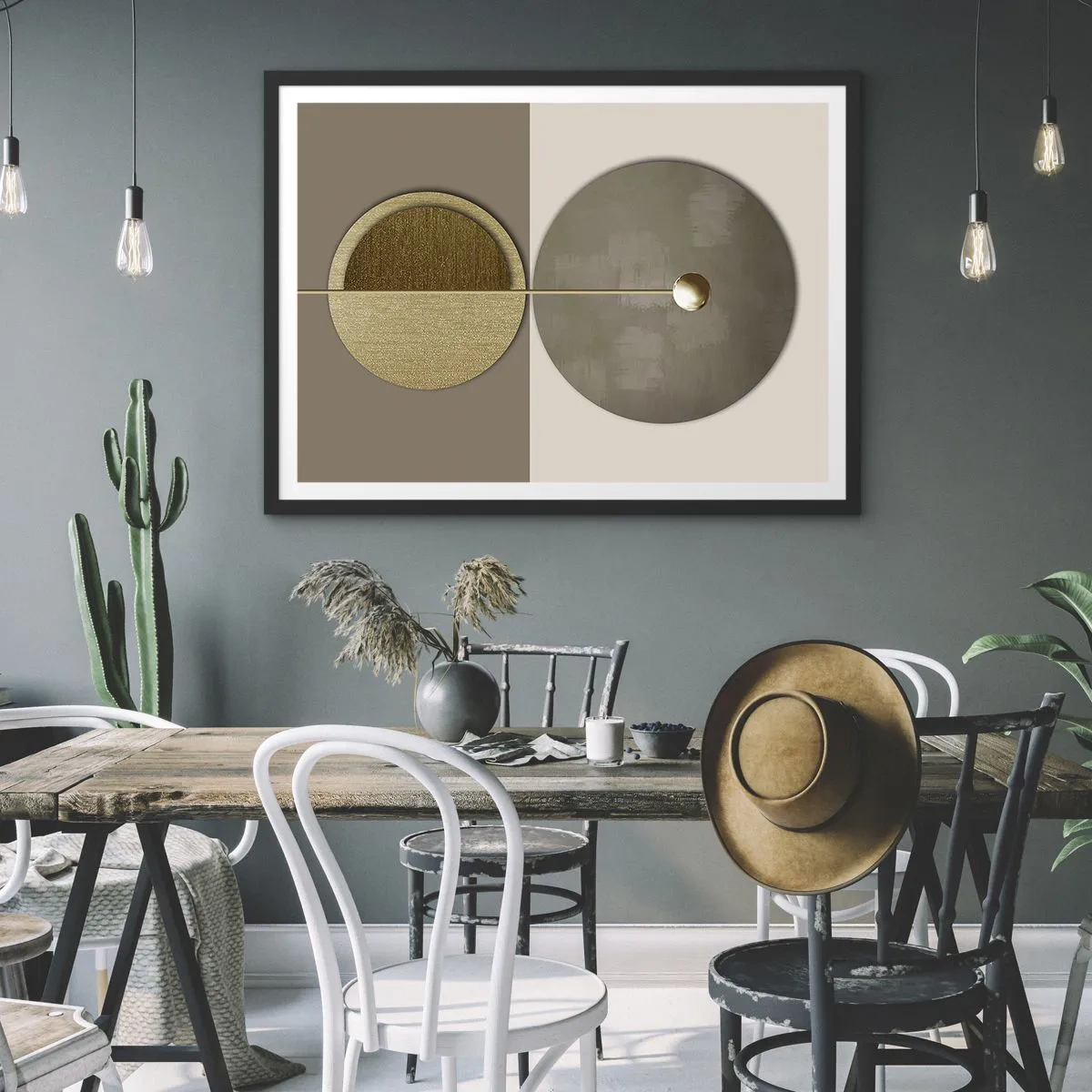 Plakat w czarnej ramie - Doskonała równowaga - 50x40 cm