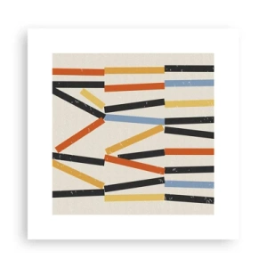 Plakat - Kompozycja na poziomie - 30x30 cm