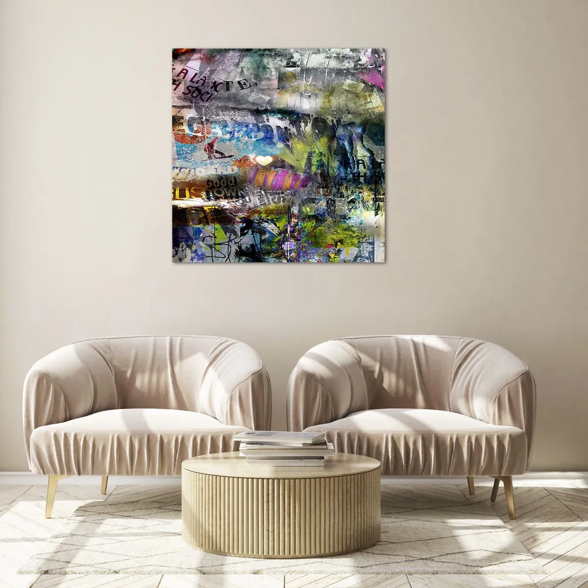 Obraz na szkle - Kolaż wspomnień - 70x70 cm