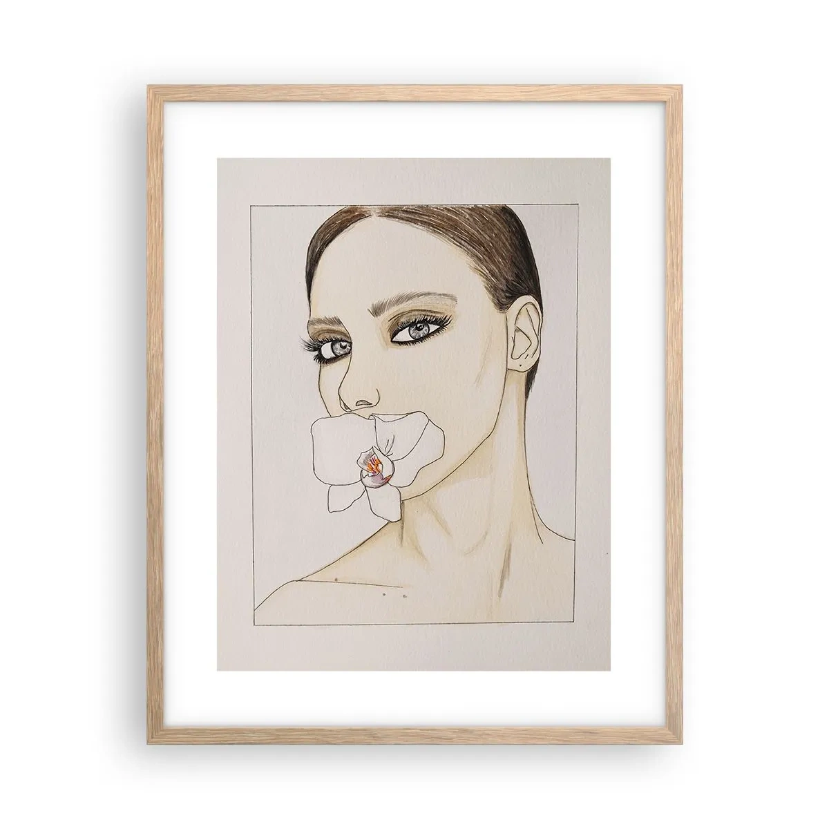 Plakat w ramie jasny dąb - Symbol elegancji i piękna - 40x50 cm