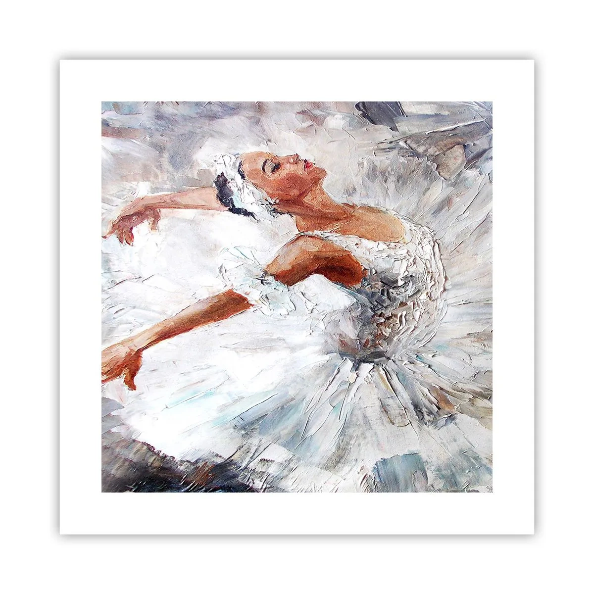 Plakat - Delikatna i lekka jak tiul - 40x40 cm