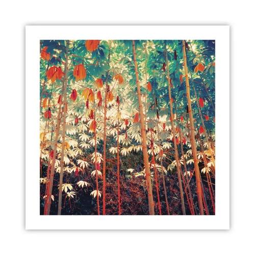 Plakat - Tajemne życie liści - 50x50 cm