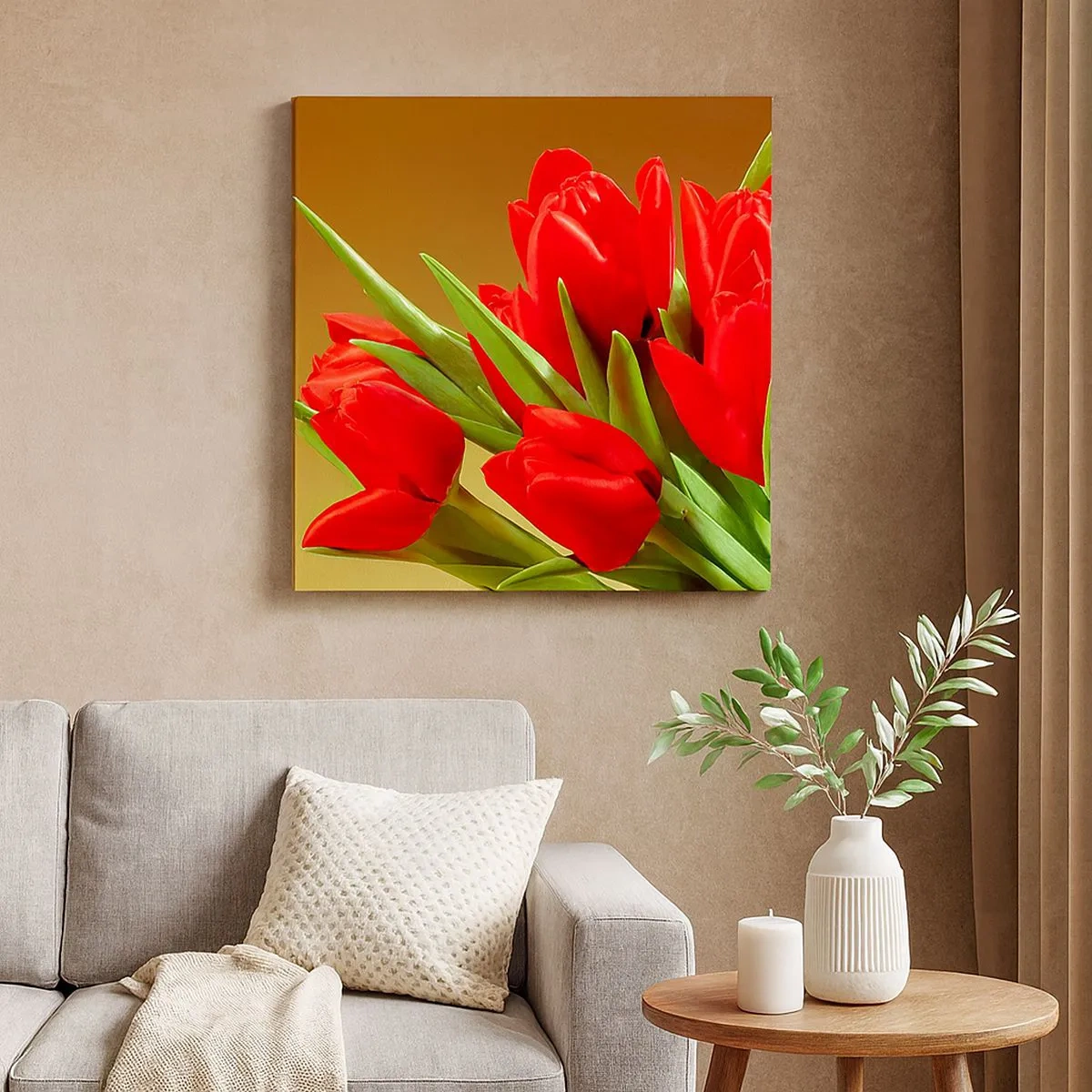 Obraz na płótnie - Pęk wiosennej radości - 30x30 cm