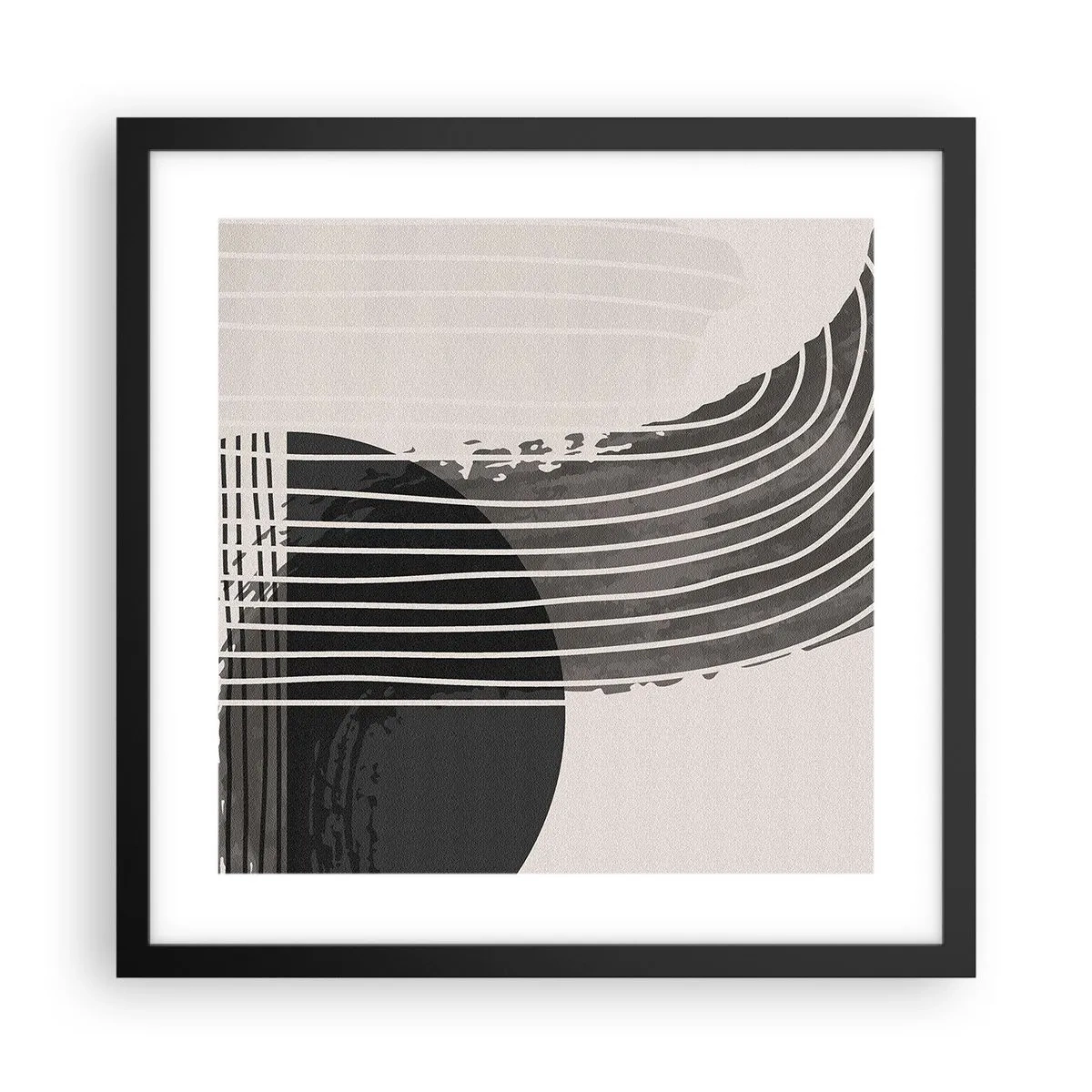 Plakat w czarnej ramie - Tam i z powrotem - 40x40 cm