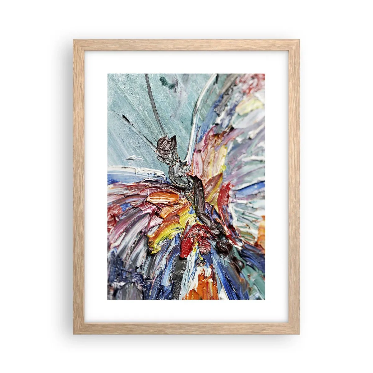 Plakat w ramie jasny dąb - Pomalowany przez naturę - 30x40 cm