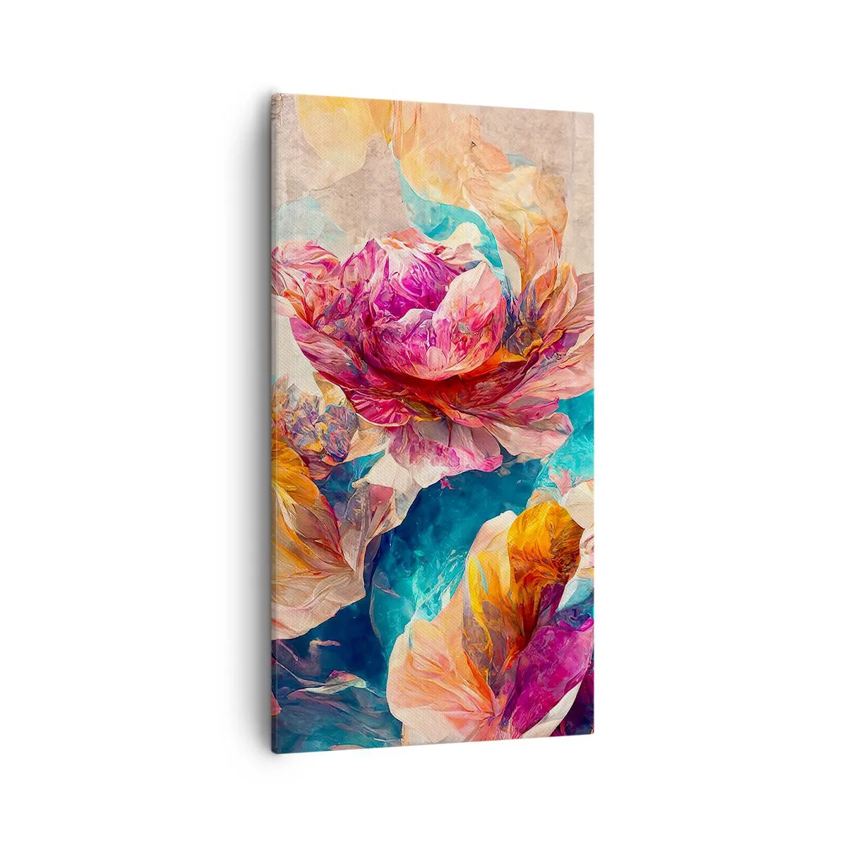 Obraz na płótnie - Barwny przepych bukietu - 55x100 cm