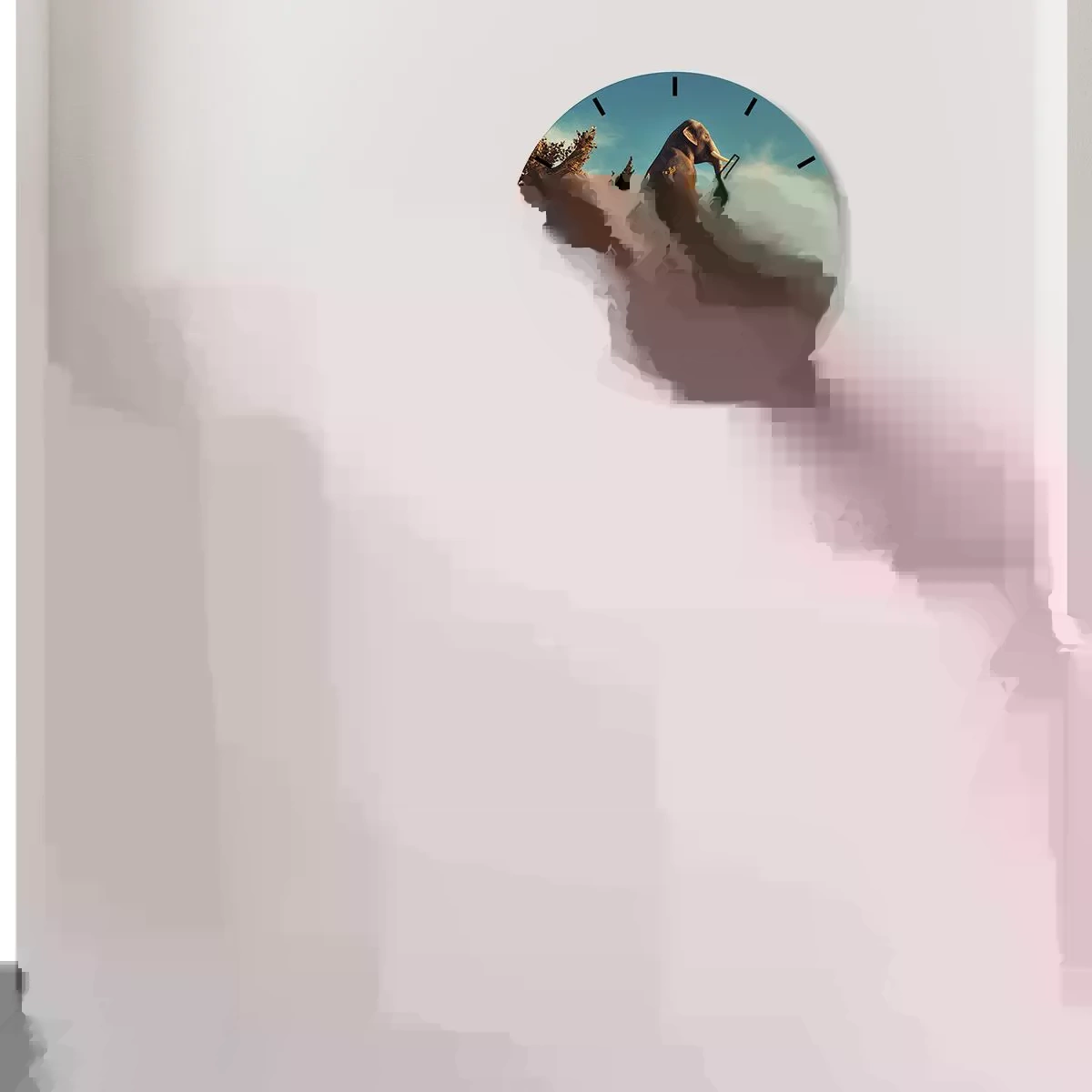 Zegar ścienny - Nowy punkt widzenia - 40x40 cm