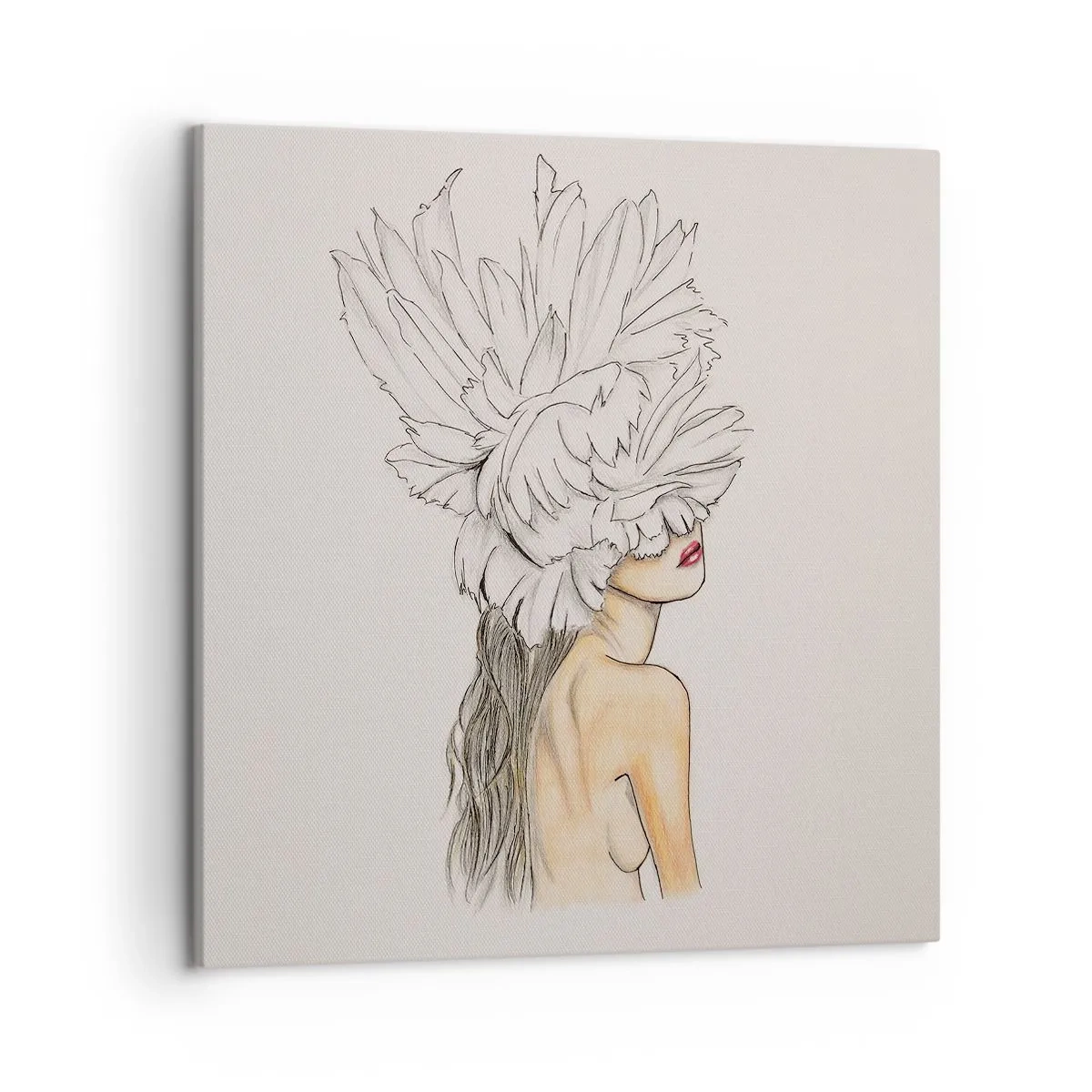 Obraz na płótnie - Piękność ukoronowana - 50x50 cm