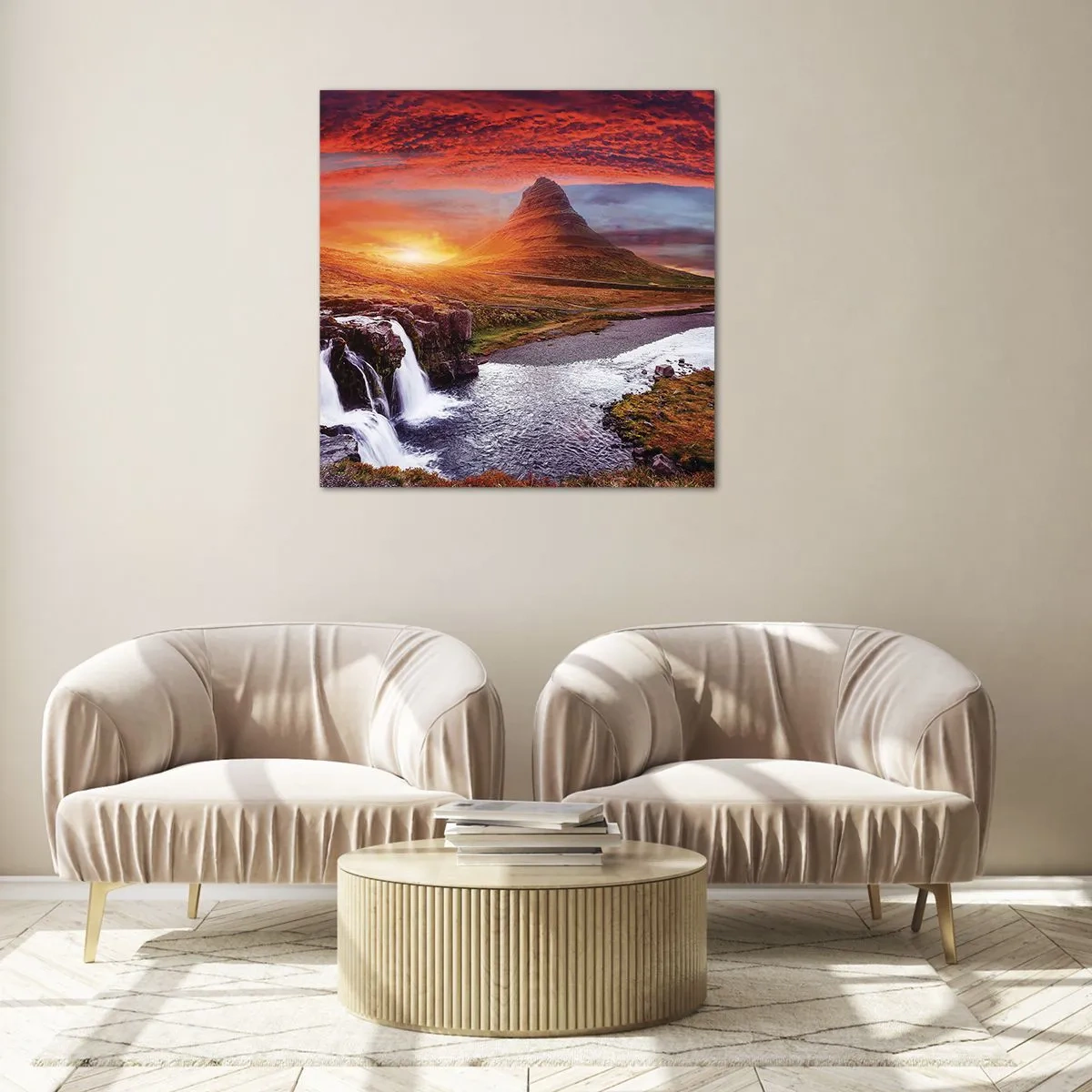 Obraz na szkle - Widok Śródziemia - 70x70 cm