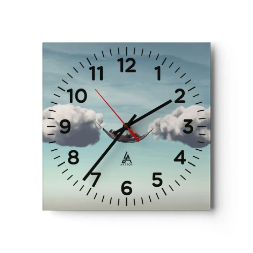 Zegar ścienny - Błogość chwili - 40x40 cm