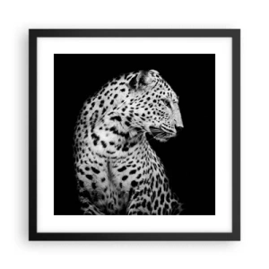 Plakat w czarnej ramie - Prawy profil doskonały! - 40x40 cm