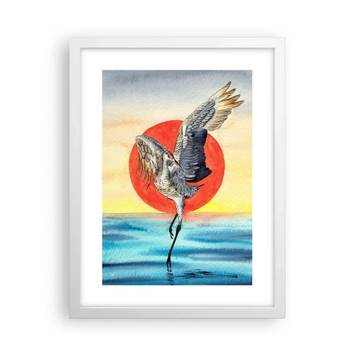 Plakat w białej ramie - Czas wracać - 30x40 cm