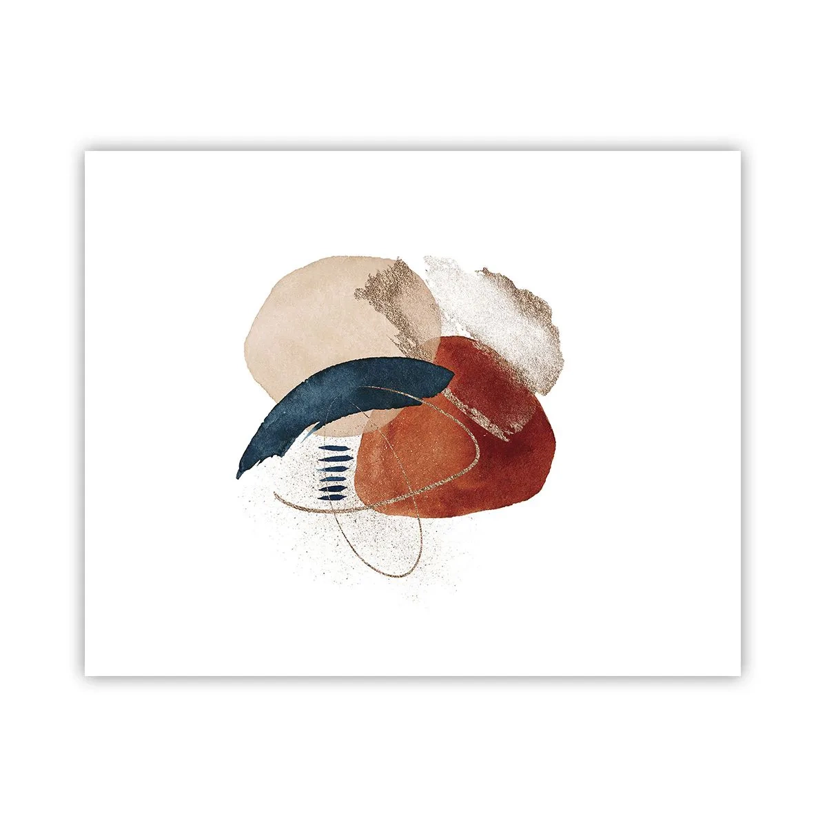Plakat - Owalna kompozycja - 50x40 cm