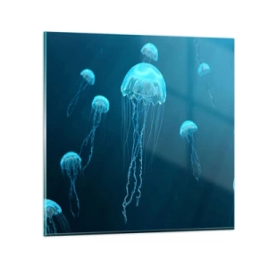 Obraz na szkle - Oceaniczny taniec - 60x60 cm