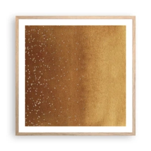 Plakat w ramie jasny dąb - Narodziny światła - 60x60 cm