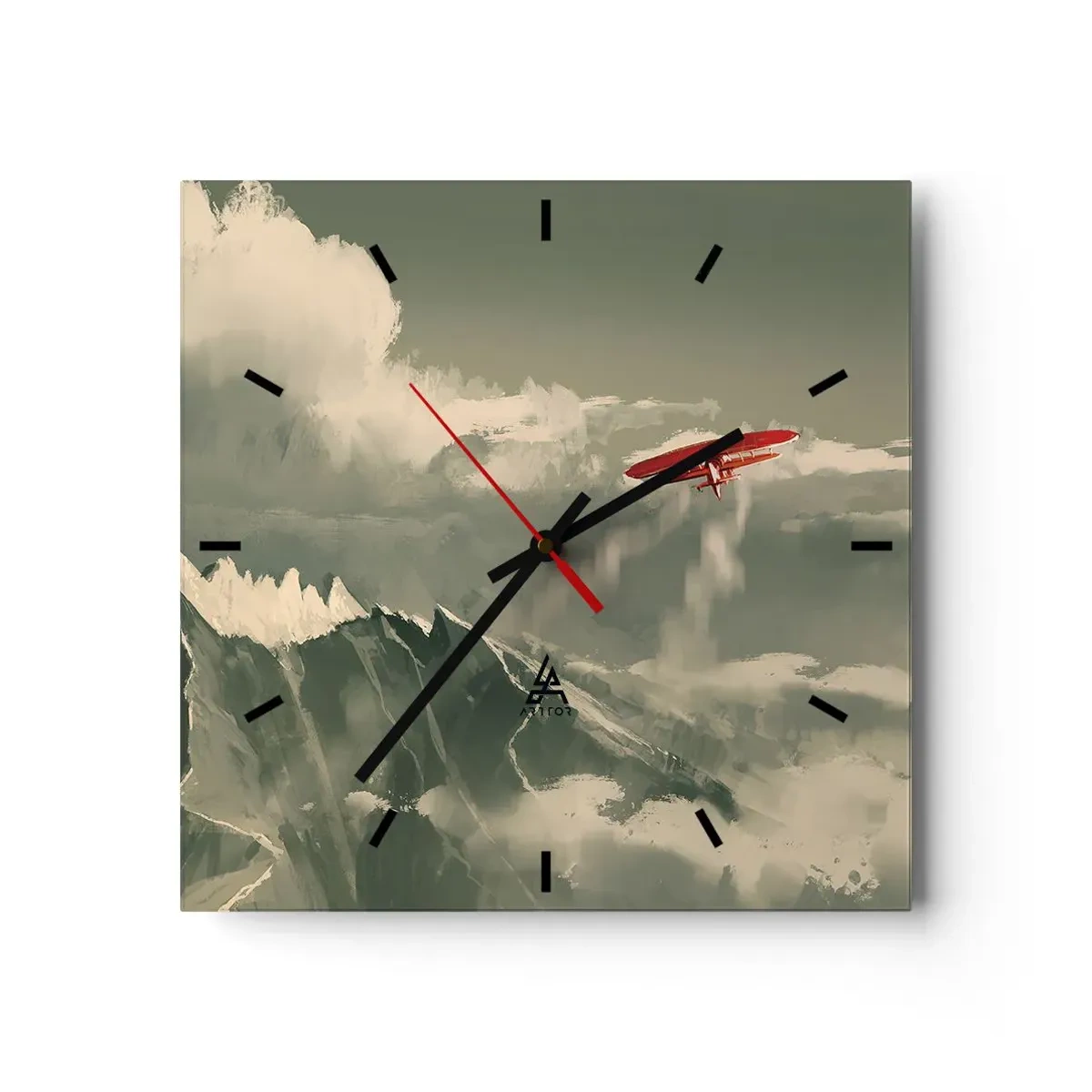 Zegar ścienny - Nieustraszony pionier - 40x40 cm