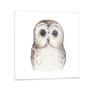 Obraz na szkle - Spójrz mi w oczy - 40x40 cm