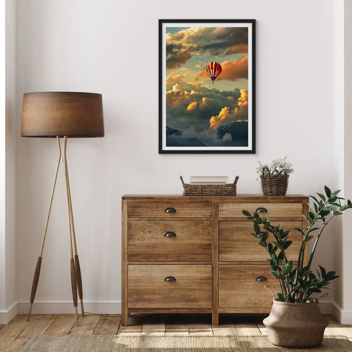 Plakat w czarnej ramie - Lecę, bo chcę - 70x100 cm