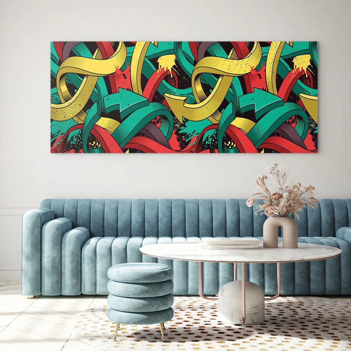 Obraz na szkle - Którędy do celu? - 100x40 cm