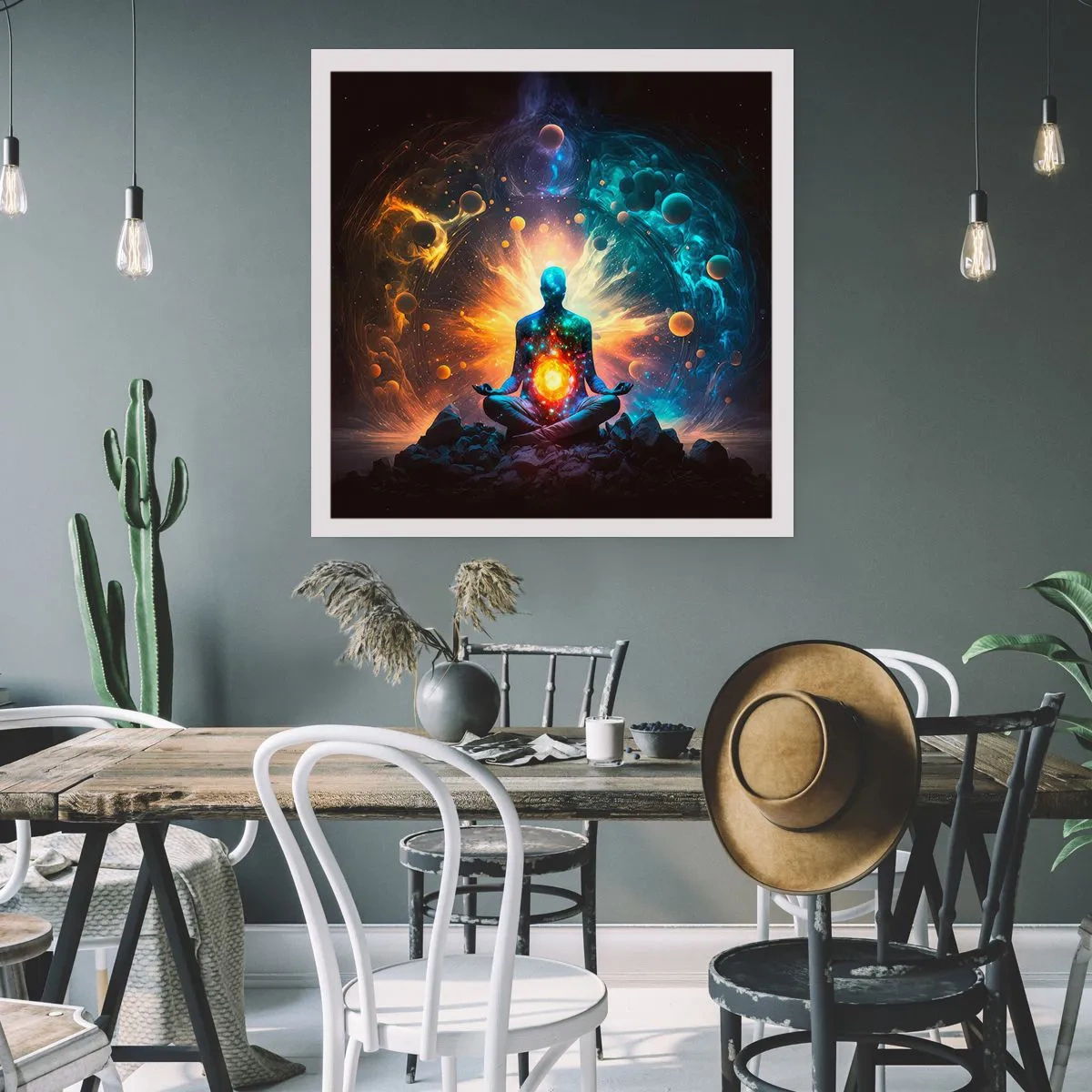 Plakat - Kosmiczny spokój - 50x50 cm
