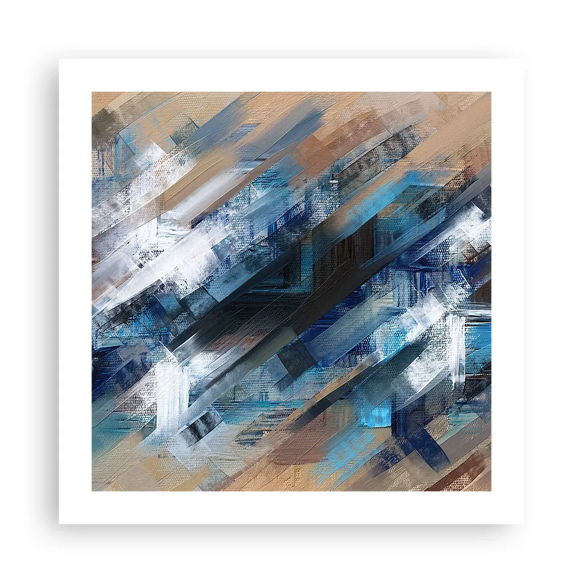 Plakat - Po błękitnym skosie - 50x50 cm