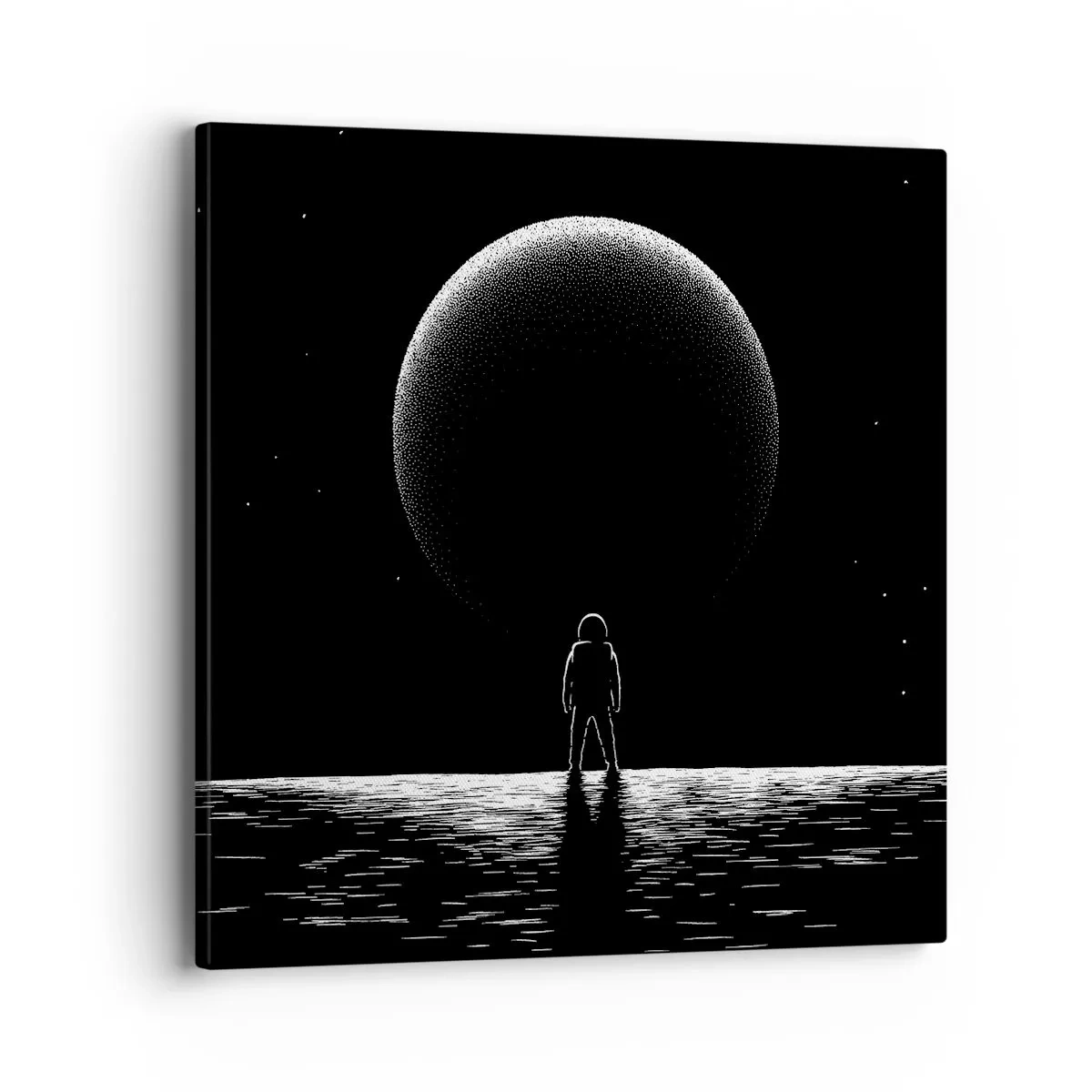 Obraz na płótnie - Twarzą w twarz - 40x40 cm