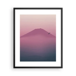 Plakat w czarnej ramie - Wędrowcy ponad chmurami - 40x50 cm