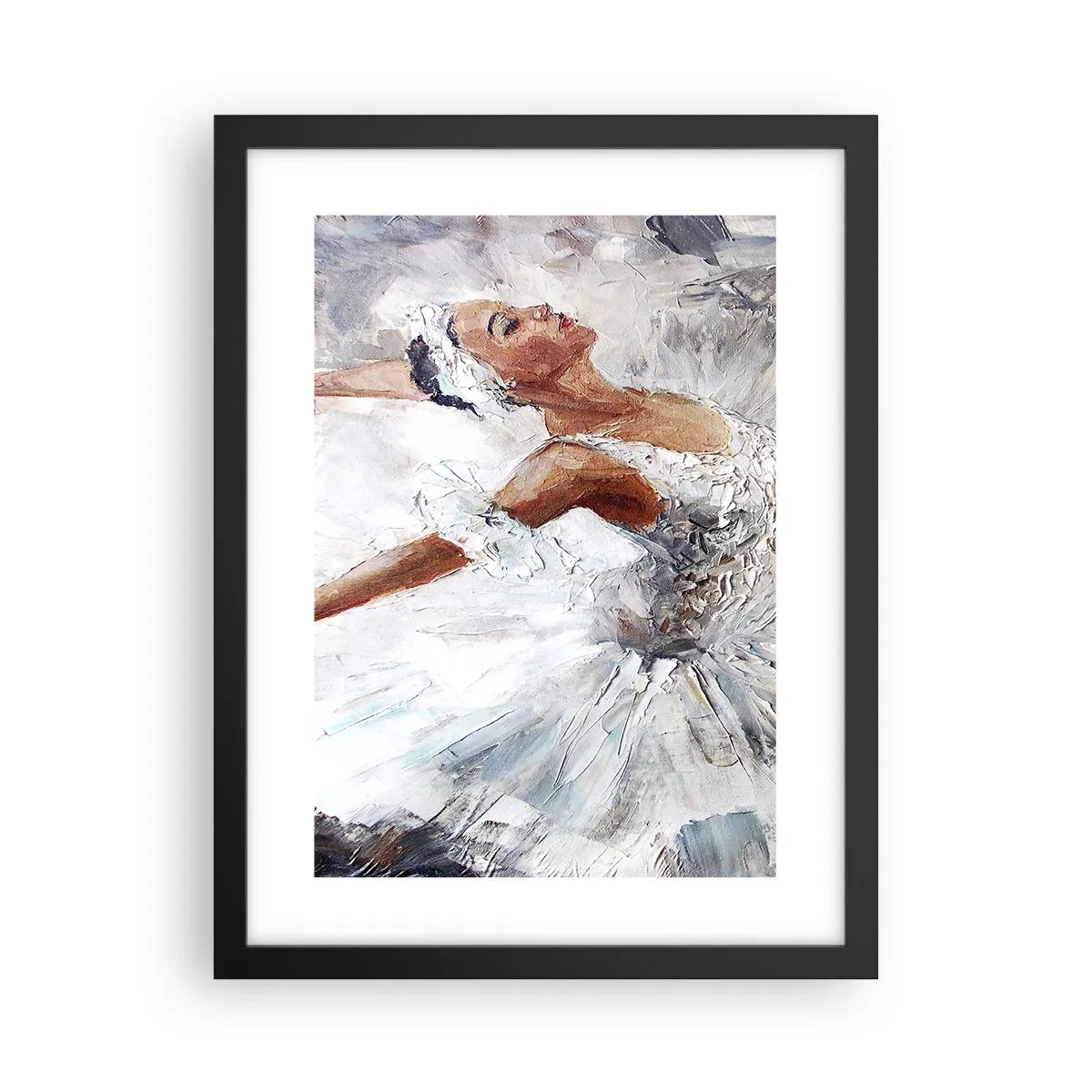 Plakat w czarnej ramie - Delikatna i lekka jak tiul - 30x40 cm