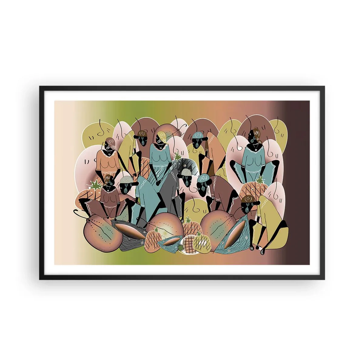 Plakat w czarnej ramie - Nadchodzi wielkie święto - 91x61 cm