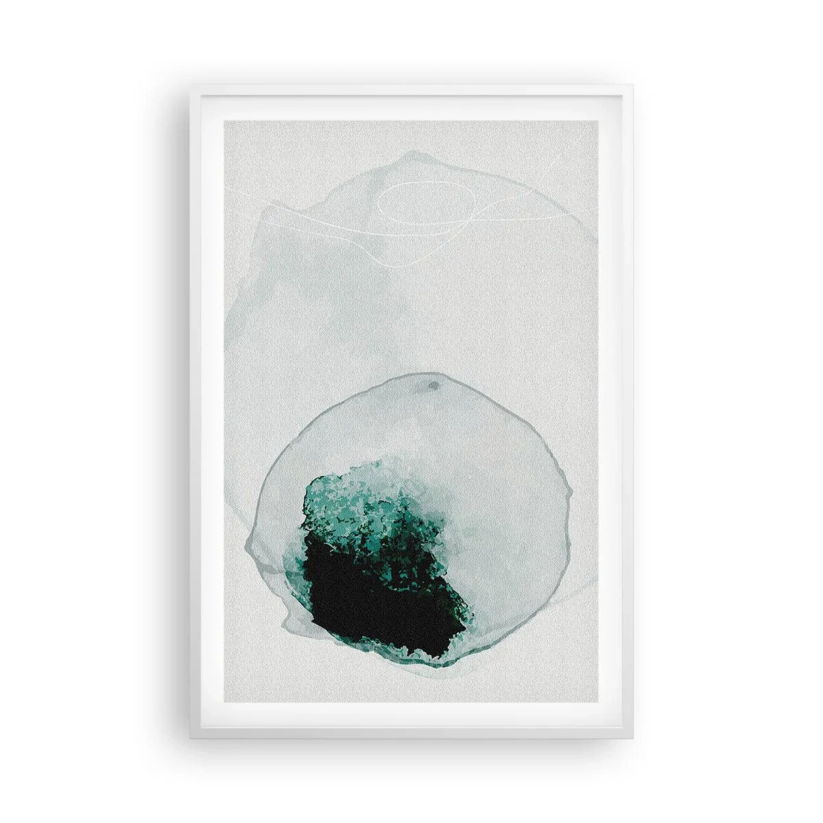 Plakat w białej ramie - W kropli wody - 61x91 cm