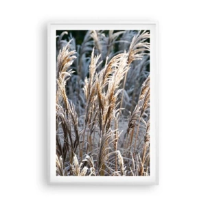 Plakat w białej ramie - Szronem ustrojone - 61x91 cm