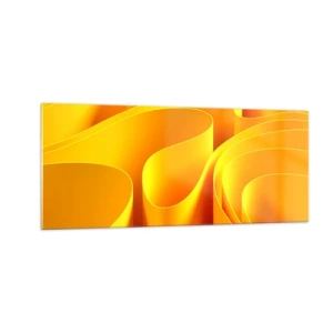 Obraz na szkle - Jak fale słońca - 100x40 cm
