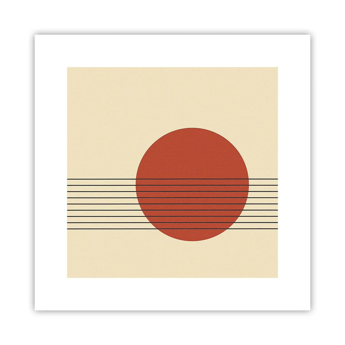 Plakat - W koło i dalej - 30x30 cm