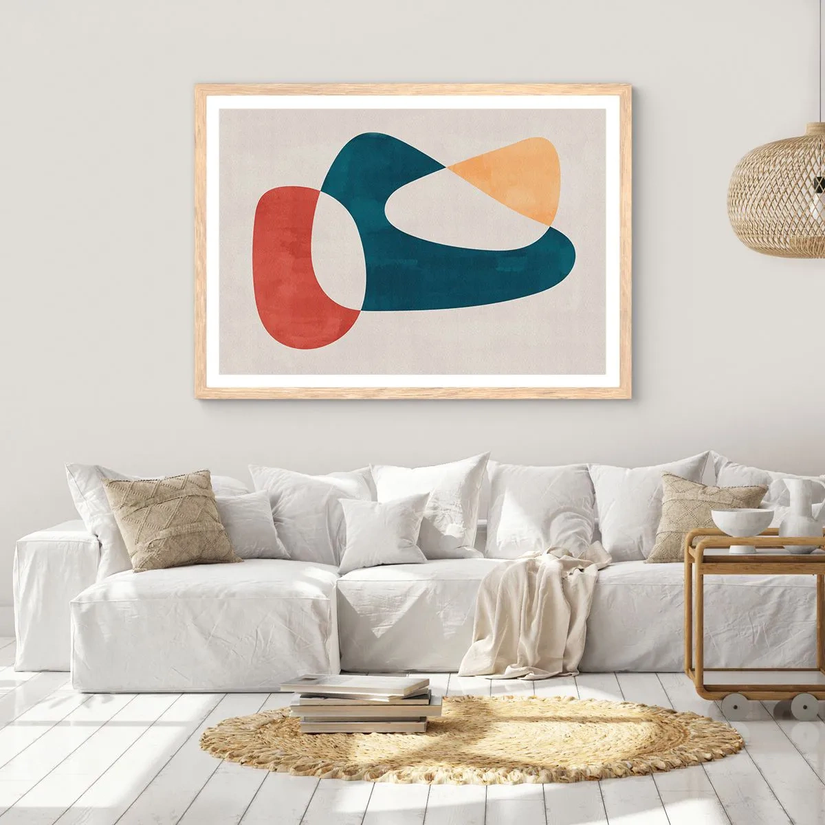 Plakat w ramie jasny dąb - Wpływy i metamorfozy - 91x61 cm