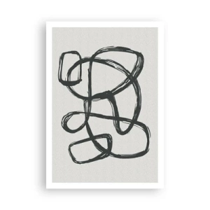 Plakat - Zapętlona abstrakcja - 70x100 cm