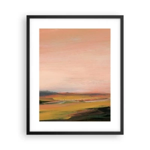 Plakat w czarnej ramie - W różowej tonacji - 40x50 cm