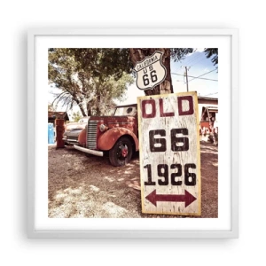 Plakat w białej ramie - Legenda amerykanskiej prowincji - 50x50 cm