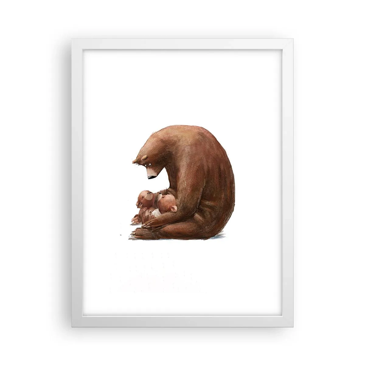 Plakat w białej ramie - Słodkich snów, dzieciaki - 30x40 cm