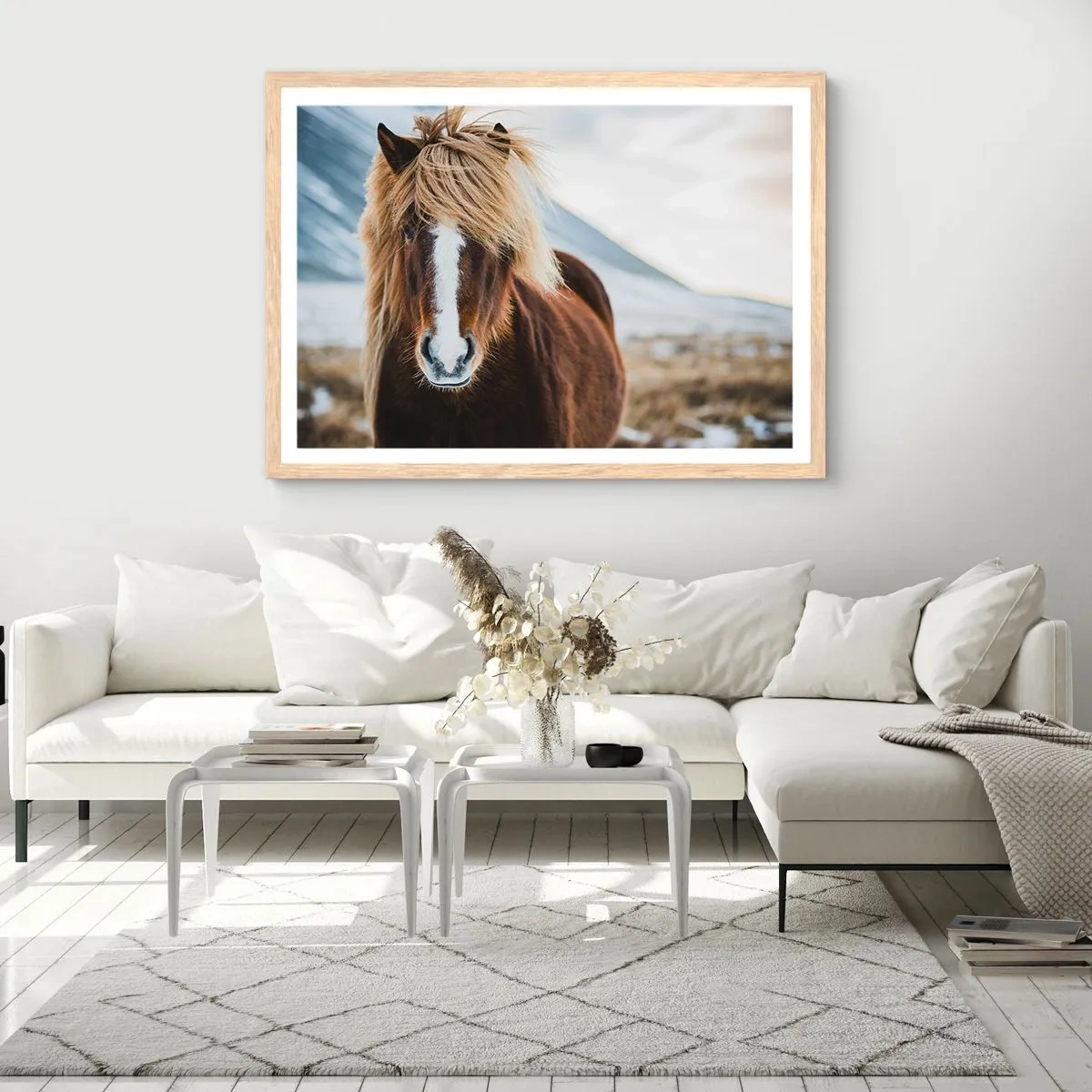 Plakat w ramie jasny dąb - Czujesz wolność? - 70x50 cm