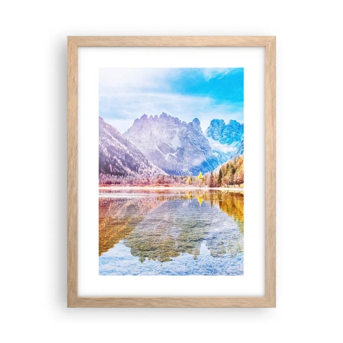 Plakat w ramie jasny dąb - A w górach już jesień - 30x40 cm