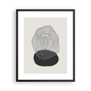 Plakat w czarnej ramie - Trwanie i drganie - 40x50 cm