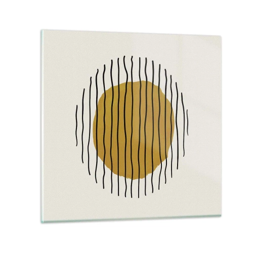 Obraz na szkle - Abstrakcja drżąca od żaru - 30x30 cm