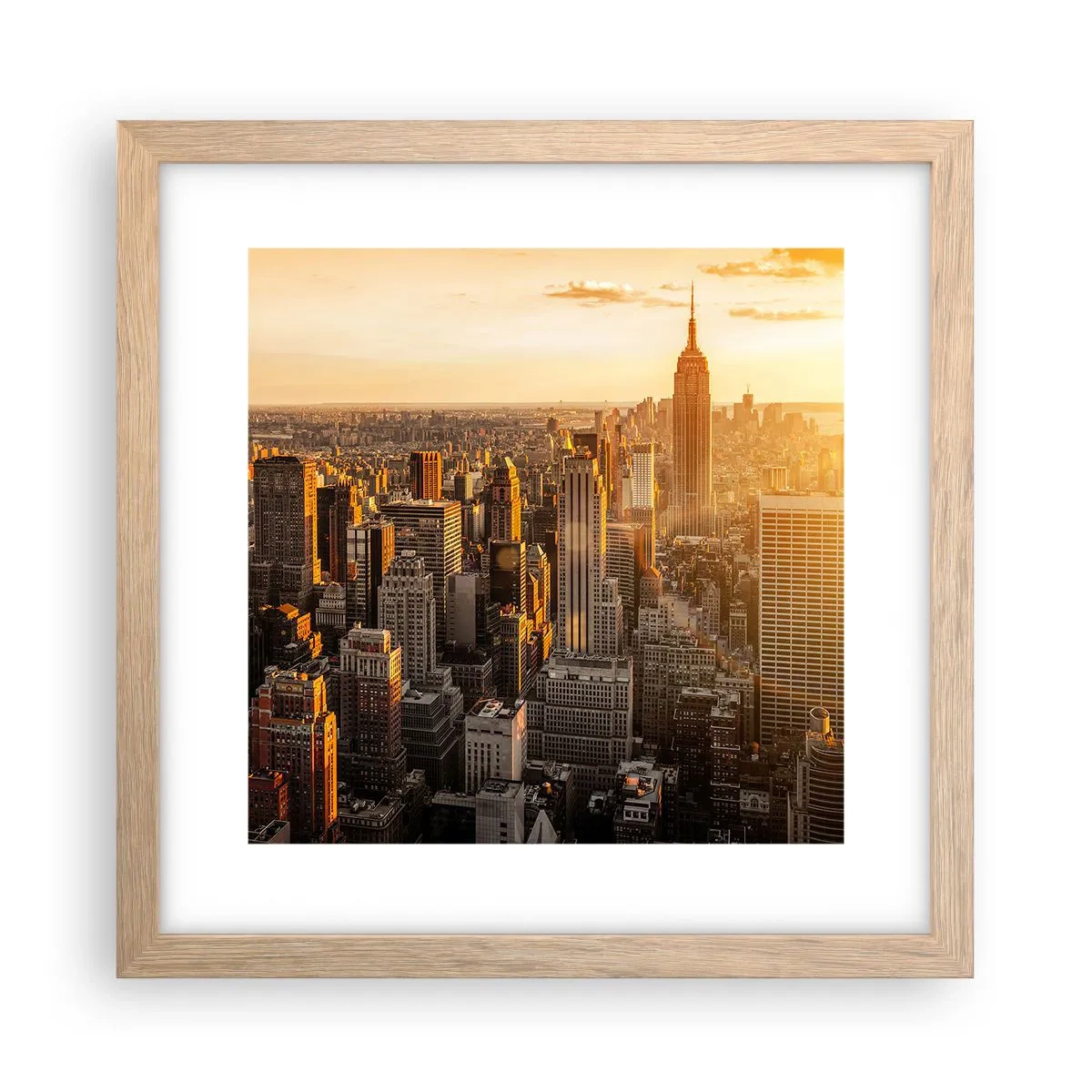 Plakat w ramie jasny dąb - Rosnąc w słońcu - 30x30 cm